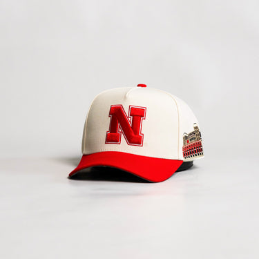 Nebraska Memorial Stadium Patch / Cream & Red