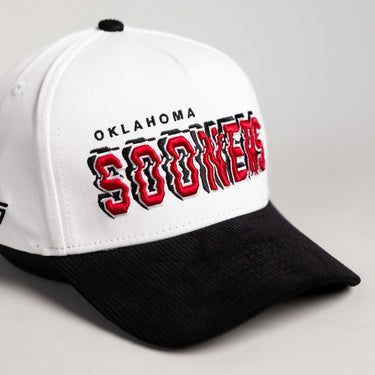 Oklahoma Stadium Pulse / White & Black Corduroy