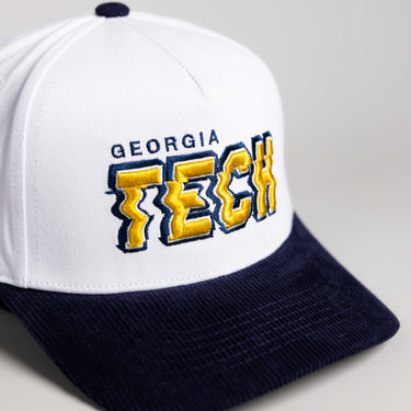 Georgia Tech Stadium Pulse / White & Black Corduroy