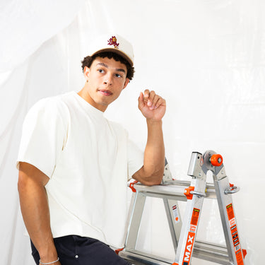 Arizona State Sun Devils Hat Cream & Tan Jobsite Snapback - On Model Lifestyle