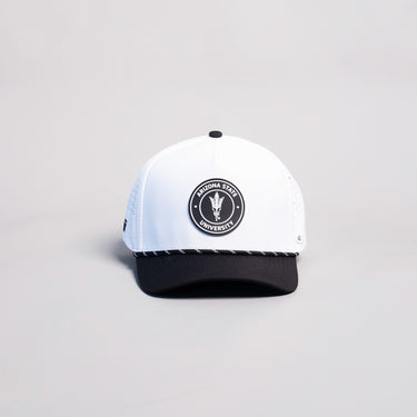 Arizona State Sun Devils Hat White Black Tee Box - Front Panel