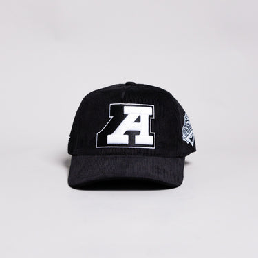 Arizona Wildcats Hat Black Corduroy A Bear Down Patch Snapback - Front Panel