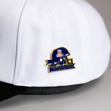 Arizona Wildcats Helmet Pin Officially Licensed Collectible - On Hat Detail