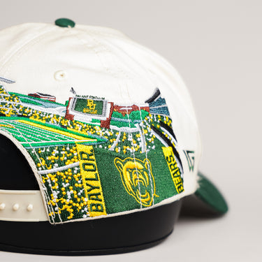 Baylor Bears Hat Cream & Green Home Crowd Snapback - Stadium Detail