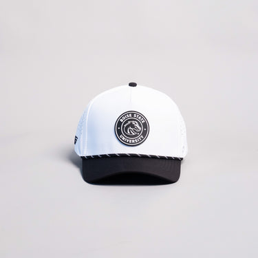 Boise State Broncos Hat White Black Tee Box - Front Panel