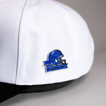 Boise State Broncos Helmet Pin Officially Licensed Collectible - On Hat Detail