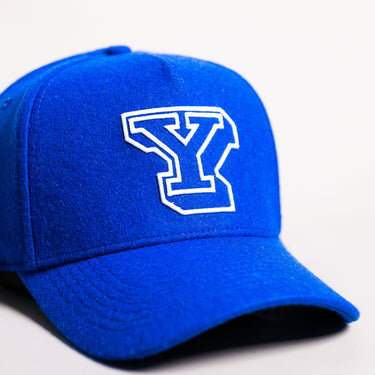 BYU Cougars Hat Royal Blue Wool Block Y Snapback - Front Detail