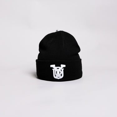BYU Cougars OG Beanie Black & White BYU Monogram Knit - Front Panel