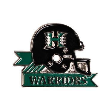 Hawaii Rainbow Warriors Helmet Pin Officially Licensed Collectible - Product Front