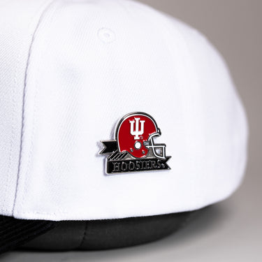 Indiana Hoosiers Helmet Pin Officially Licensed Collectible - On Hat Detail