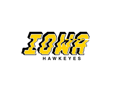 Iowa Hawkeyes Hat White & Black Corduroy Stadium Pulse Snapback - Team Wordmark
