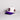 James Madison Dukes Hat Cream & Purple Script Snapback - Angled View