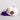 James Madison Dukes Hat Cream & Purple Script Snapback - Side Patch