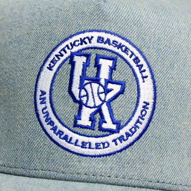 Kentucky Wildcats Hat Denim Banners Snapback - Front Detail