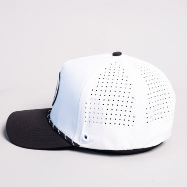 Kentucky Wildcats Hat White & Black Tee Box Performance Rope Snapback - Side View