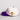 LSU Tigers Hat Cream Cotton Purple Brim Geaux Tigers Script Snapback - Side Patch
