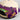 LSU Tigers Hat Cream & Purple Full Stadium Snapback - Side Stadium