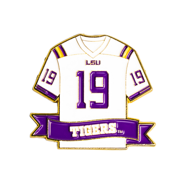 LSU Tigers Jersey Pin Officially Licensed Collectible - Product Front