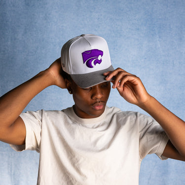 Kansas State Side Stadium / White & Grey Suede