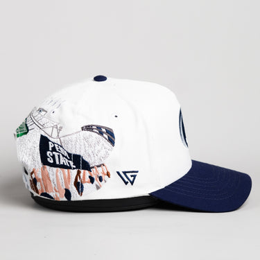 Penn State Nittany Lions Hat White & Navy Beaver Stadium - Side Stadium B