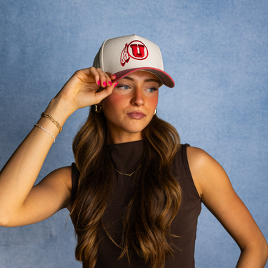 Utah Drum & Feather Sun Fade / Cream & Red
