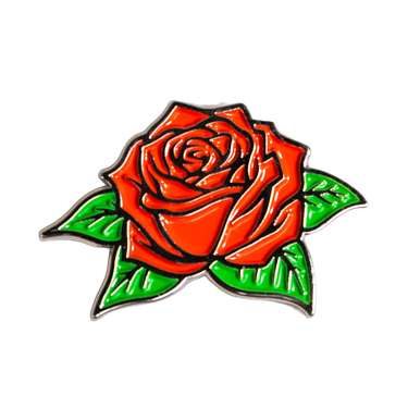 Rose Pin Collectible Enamel Lapel Pin - Product Front