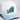 Tulane Green Wave Hat White & Powder Blue Nola Built Snapback - Angled View