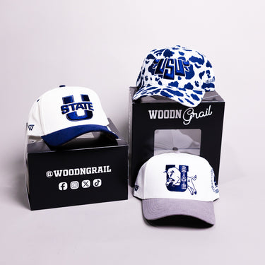 Utah State Aggies Trifecta 3 Hat Bundle - Front Panel