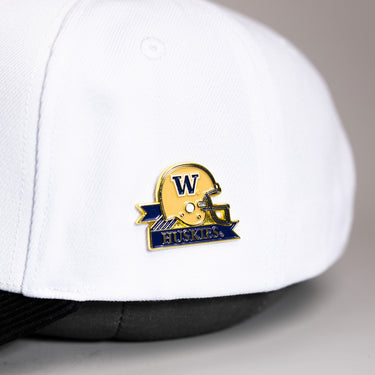 Washington Huskies Helmet Pin Officially Licensed Collectible - On Hat Detail