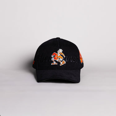 Miami Hurricanes officially licensed snapback hat by Woodn Grail