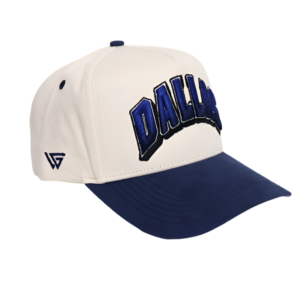 Dallas Cowboys Hat White and Black Snapback Woodn Grail