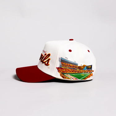 Arizona State Devils Side Stadium / Cream & Maroon