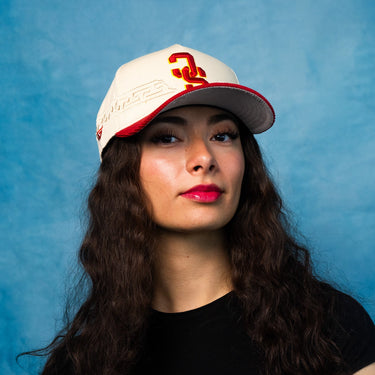 USC Flipped Key Script / Cream & Cardinal