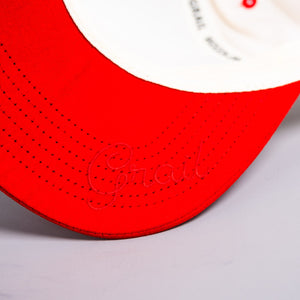 Cream & Red USC Hat – SC Script & Suede Brim - Woodn Grail