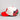 Nebraska Home Crowd / Cream & Red Suede