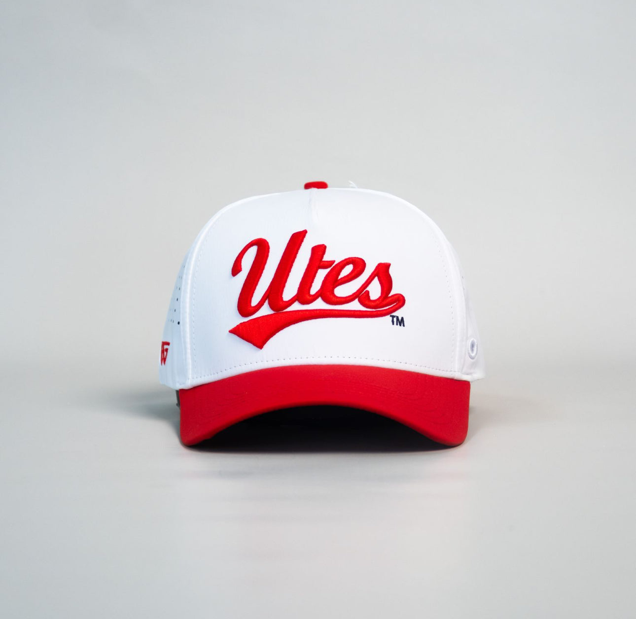 Utah Utes White and Red Performance Golf Snapback Hat with Script Logo ...