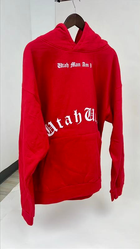 Drum & Feather Hoodie / Red