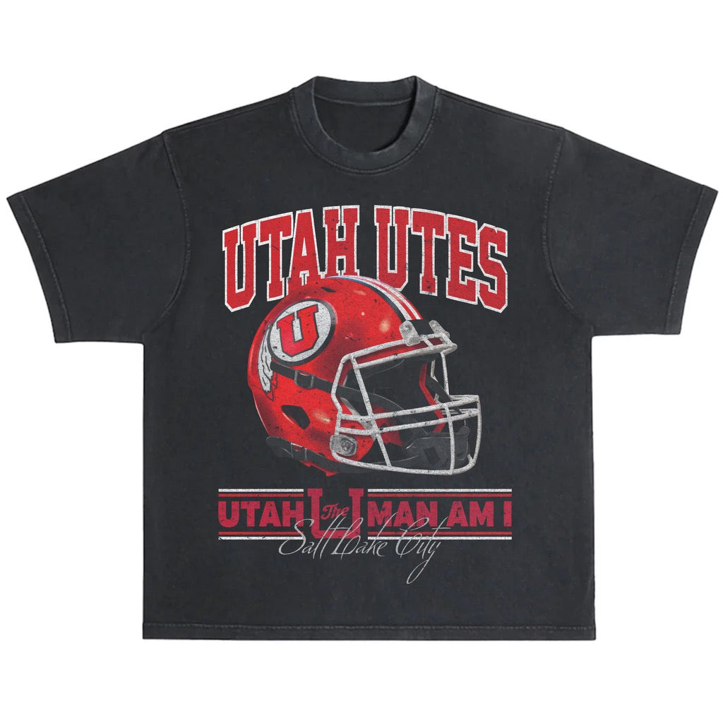 Utah Man Helmet Graphic