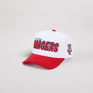 Wisconsin Stadium Pulse / White & Red Corduroy