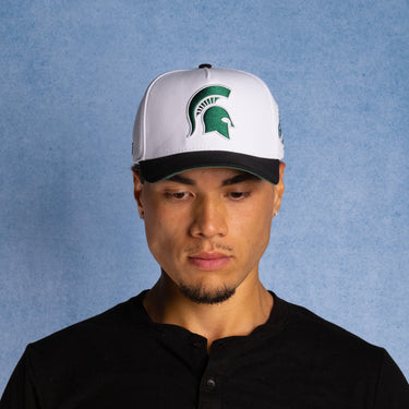 Michigan State Color Splash / White & Black Suede