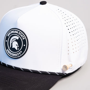 Michigan State Tee-Box Performance / White & Black