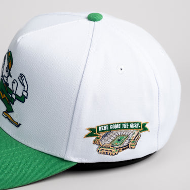 Notre Dame Fighting Leprechaun / White & Green