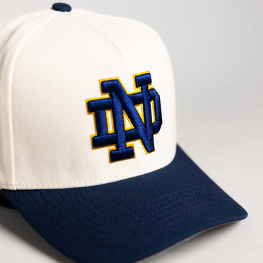 Notre Dame Banners / Cream & Navy Blue