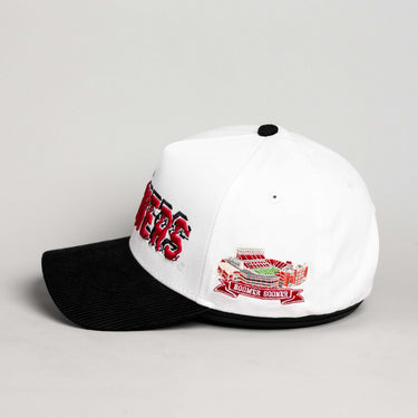 Oklahoma Stadium Pulse / White & Black Corduroy
