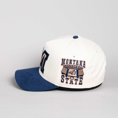 Montana State Bobcat Stadium / Cream & Navy Blue