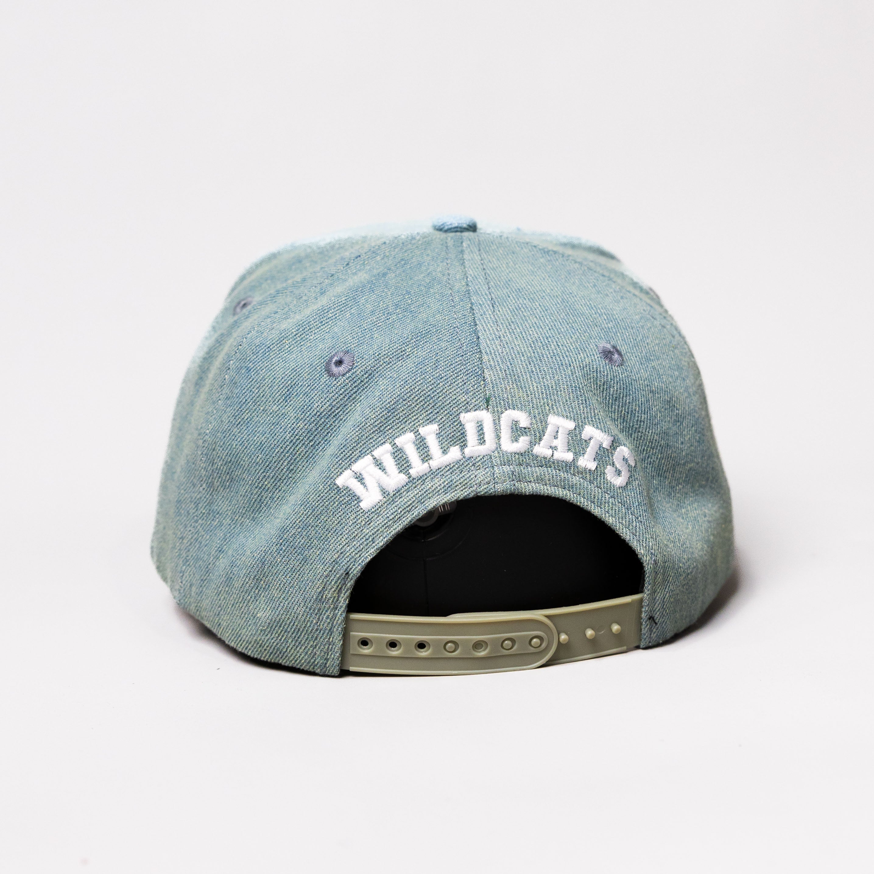 Arizona Wildcats Hat Light Blue Denim A Snapback - Back View