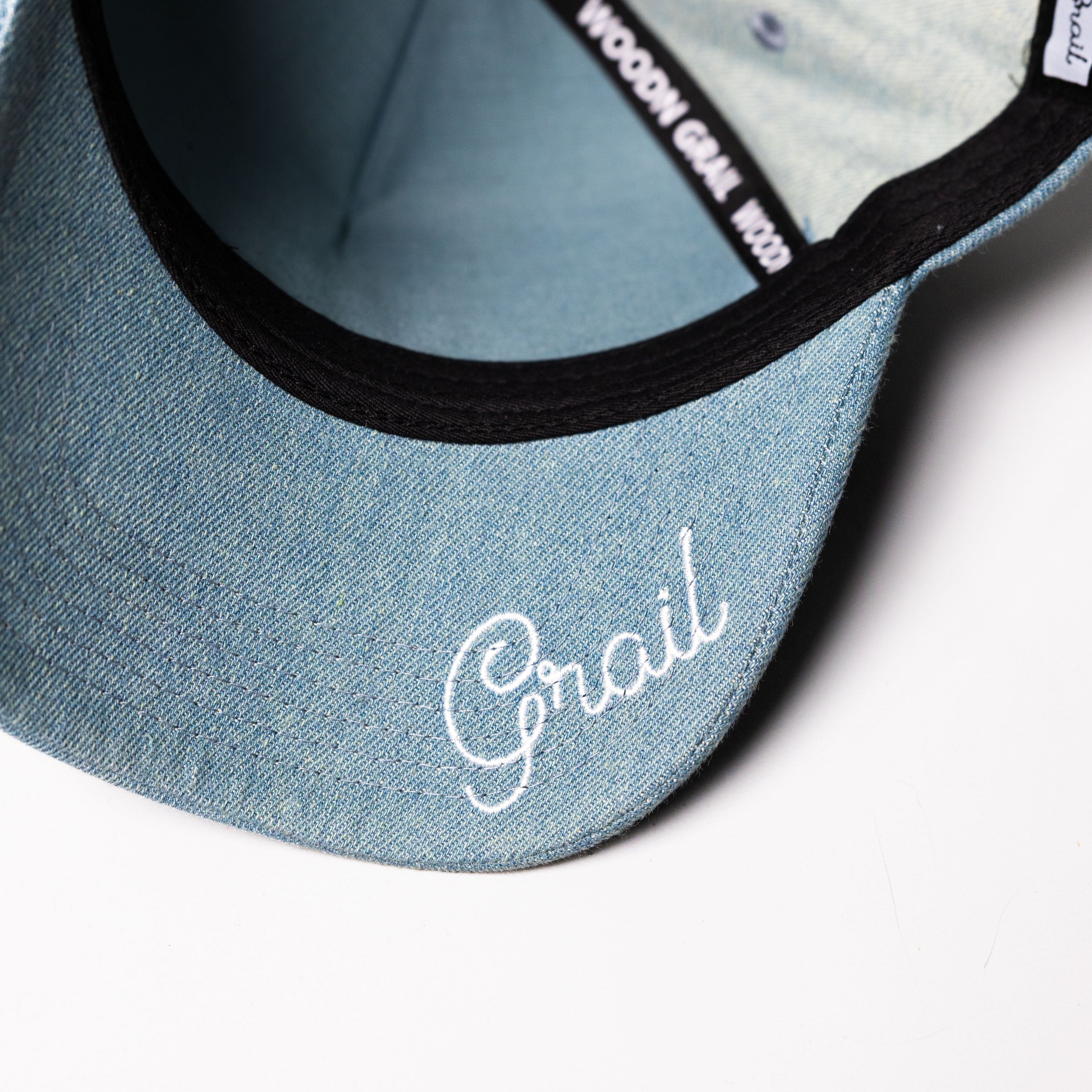 Arizona Wildcats Hat Light Blue Denim A Snapback - Underbrim Detail