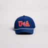 Arizona Wildcats Hat Navy Tee Box Performance Rope Snapback - Front Panel