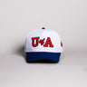 Arizona Wildcats Hat White & Navy Color Splash Snapback - Front Panel