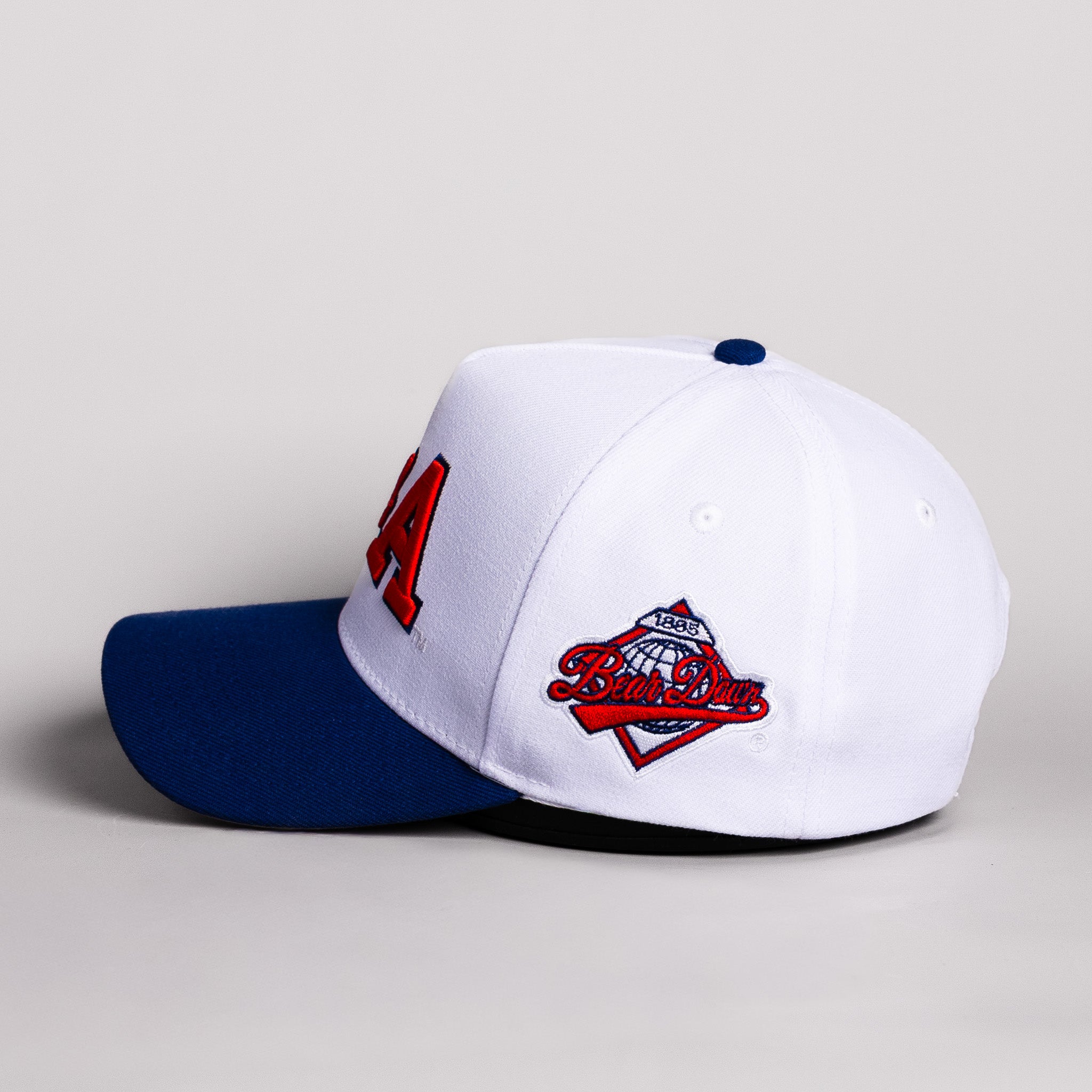 Arizona Wildcats Hat White & Navy Color Splash Snapback - Side Patch